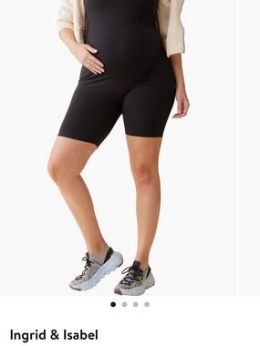 Ingrid & Isabel Black Maternity Bike Shorts